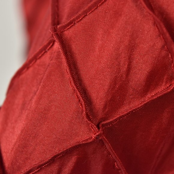 Red pin tuck party dress - Picture 4 of 6